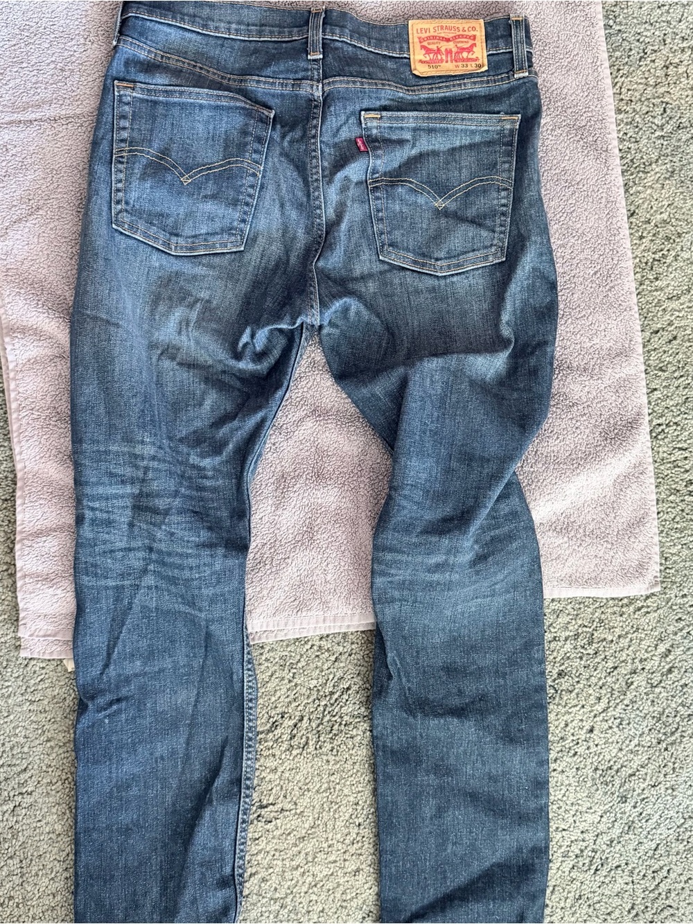 Levi's Men's Dark Blue Slim Straight Jeans size 33-30